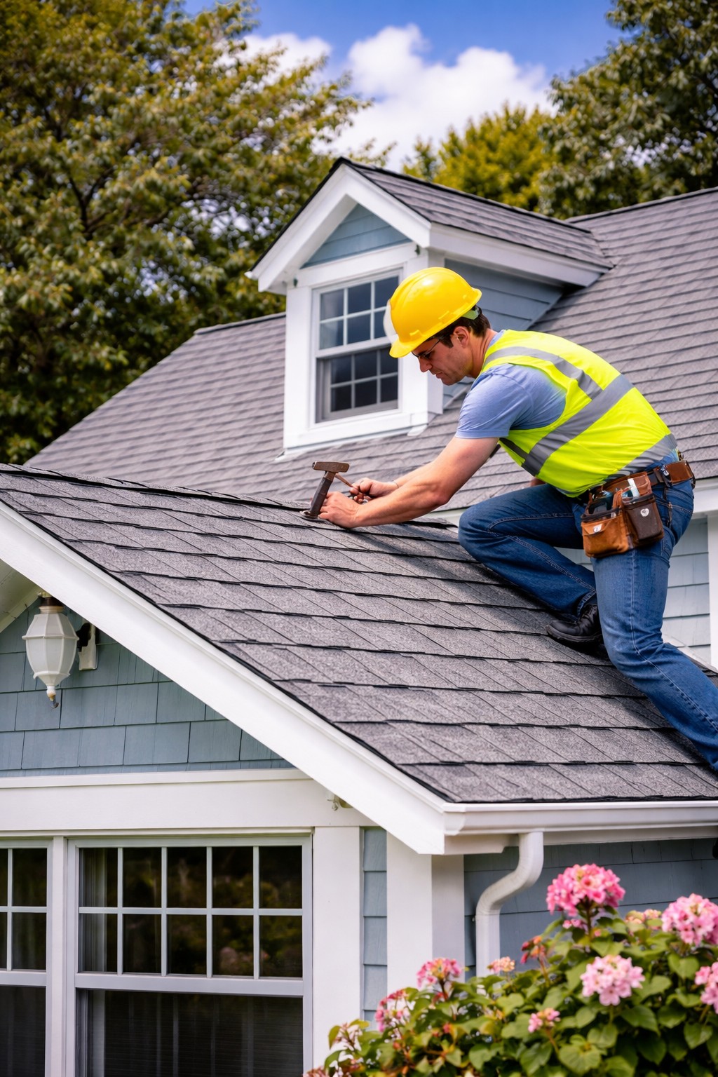 Roofer Working
